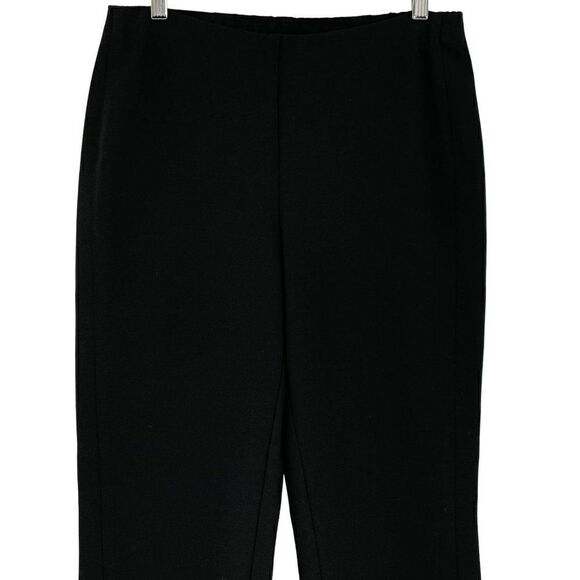 J. Jill Ponte Slim Leg Tapered Pants Black Elastic Waist Stretch Women Small - Picture 2 of 9